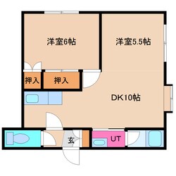 岩見沢駅 バス10分  7条東11丁目下車：停歩1分 2階の物件間取画像